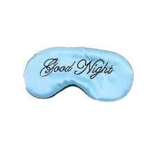 Load image into Gallery viewer, 1Pcs Cute Sleep Eye Cover Mask Padded Shade Covers Good Night Travel Relax Aid Blindfold Blue Purple Green Beige Sleep Mask
