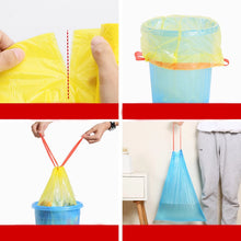 Load image into Gallery viewer, 1Roll   Trash Bags Garbage Bag Storage Kitchen Garbage Box 15pcs/roll Household Disposable PE Drawstring Handles
