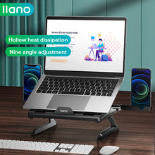 Load image into Gallery viewer, Foldable Laptop Stand with Heat-Vent Portable Adjustable  Notebook Riser for 12-17 Inch Laptop Computer Macbook Holder
