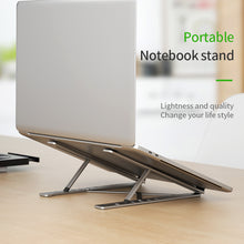 Load image into Gallery viewer, Portable Creative Aluminum Alloy Folding Six-gear Lifting Laptop Stand Tablet Stand for Laptops, Ipad and Phones
