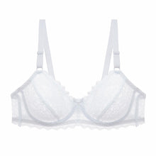 Load image into Gallery viewer, Ultra-thin Plus Size Wome Underwear Bra Solid Transparent Lace Ladies Brasiere
