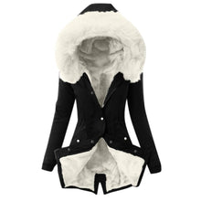 Load image into Gallery viewer, Ladies  Lining Coat Womens Winter Warm Thick Long Jacket Hooded Overcoat
