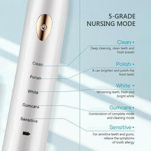 Load image into Gallery viewer, Adult Sonic Electric Toothbrush Waterproof 5 Modes +4 Brush Heads
