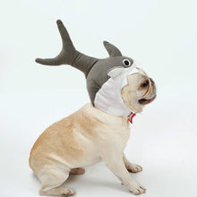 Load image into Gallery viewer, Shark Design Dog Cat Puppy Hat Halloween Cosplay Cap Mane Pet Costume Fashion Pet Hats Warm and Cute
