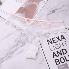 Load image into Gallery viewer, New Female Seamless G-string Underwear Lingerie Women Sexy Lace Panties Transparent Low-waist Underpant Hollow Out Thong
