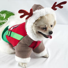 Load image into Gallery viewer, Warm Pet Puppy Clothes Cute Antlers Hoodies Christmas Halloween Cosplay Costume
