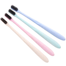 Load image into Gallery viewer, Toothbrush 10pcs Wheat Straw Environmentally Friendly Bamboo Charcoal Toothbrushes Toothbrushes with
