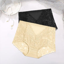 Load image into Gallery viewer, 2PCS/Set M-3XL Seamless Floral Lace Panties Women Lingerie Female Underwear Sexy V-Waist Underpant Girls Intimates Panty
