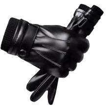 Load image into Gallery viewer, Gloves Men's Touch Screen Fleece-Lined Thickened Ski Driving Outdoor Electric Car Motorcycle Riding Gloves
