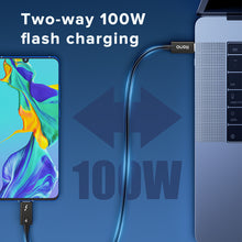 Load image into Gallery viewer, llano【Intel Official Certified】5A 100W Thunderbolt 4 Data Cable 8K/60Hz 40Gbps Speed Type C Two-way Flash Charging Audio Transmission Cable
