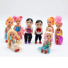 Load image into Gallery viewer, 1pc 3.5inch Popular fashion dolls Toys for Girl Dolls 10cm cute small Kelly Boy Son dolls for barbies dolls toys gift
