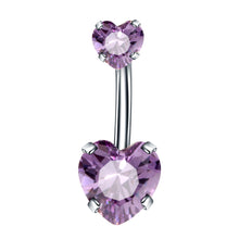 Load image into Gallery viewer, 1pcs New zirconia fashion surgical stainless steel navel piercing body jewelry accessories
