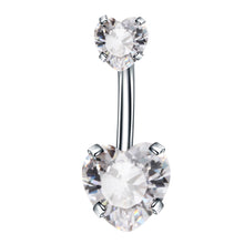 Load image into Gallery viewer, 1pcs New zirconia fashion surgical stainless steel navel piercing body jewelry accessories
