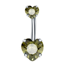 Load image into Gallery viewer, 1pcs New zirconia fashion surgical stainless steel navel piercing body jewelry accessories
