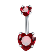 Load image into Gallery viewer, 1pcs New zirconia fashion surgical stainless steel navel piercing body jewelry accessories
