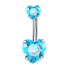 Load image into Gallery viewer, 1pcs New zirconia fashion surgical stainless steel navel piercing body jewelry accessories
