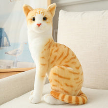 Load image into Gallery viewer, 1pc Simulation American Shorthai &amp; Siamese Cat Plush Stuffed Lifelike Doll Animal Pet Toys For Children Home Decor Baby Gift
