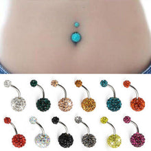 Load image into Gallery viewer, 1pc Top Bijoux Double Heart Belly Piercing Nombril Belly Button Rings Navel Piercing Ombligo Sexy Belly Dance Pircing Earrings
