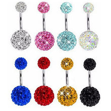 Load image into Gallery viewer, 1pc Top Bijoux Double Heart Belly Piercing Nombril Belly Button Rings Navel Piercing Ombligo Sexy Belly Dance Pircing Earrings
