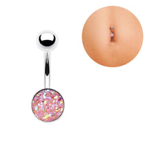Load image into Gallery viewer, 1pc Top Bijoux Double Heart Belly Piercing Nombril Belly Button Rings Navel Piercing Ombligo Sexy Belly Dance Pircing Earrings

