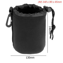 Load image into Gallery viewer, 1pcs Camera Lens Pouch Bag Neoprene Waterproof Soft Video Camera Lens Pouch Bag Case For Canon Sony for Most Digital SLR Camera
