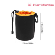 Load image into Gallery viewer, 1pcs Camera Lens Pouch Bag Neoprene Waterproof Soft Video Camera Lens Pouch Bag Case For Canon Sony for Most Digital SLR Camera

