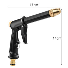 Load image into Gallery viewer, 1pcs Garden Irrigation Spray Gun Adjustable Brass Sprinkler Garden Hose Nozzle Car Wash Lawn Watering Water Gun Gardening Tools
