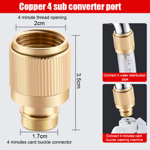 Load image into Gallery viewer, 1pcs Garden Irrigation Spray Gun Adjustable Brass Sprinkler Garden Hose Nozzle Car Wash Lawn Watering Water Gun Gardening Tools
