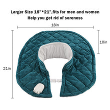 Load image into Gallery viewer, 2.2lb Large Shoulder Neck Back Heating Shawl Wrap Heat Therapy Heater Weighted Heating Pad for Pain Relief
