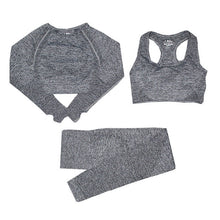 Load image into Gallery viewer, Yoga Set Gym Clothes Tracksuit Tops And Leggings for Fitness Sports
