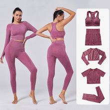 Load image into Gallery viewer, Yoga Set Gym Clothes Tracksuit Tops And Leggings for Fitness Sports
