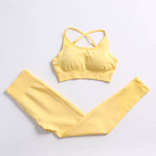 Load image into Gallery viewer, Yoga Set Gym Clothing Track Suit High Waist Pants Sports Bras For Women
