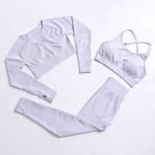 Load image into Gallery viewer, Yoga Set Gym Clothing Track Suit High Waist Pants Sports Bras For Women
