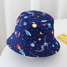 Load image into Gallery viewer, 2-4 Years Summer Baby Hat Kids Cotton UV Protection Sun Cap Children Panama Beach Girls Boys Bucket Hat Cute Cartoon Infant Caps
