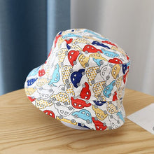 Load image into Gallery viewer, 2-4 Years Summer Baby Hat Kids Cotton UV Protection Sun Cap Children Panama Beach Girls Boys Bucket Hat Cute Cartoon Infant Caps
