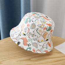 Load image into Gallery viewer, 2-4 Years Summer Baby Hat Kids Cotton UV Protection Sun Cap Children Panama Beach Girls Boys Bucket Hat Cute Cartoon Infant Caps
