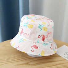 Load image into Gallery viewer, 2-4 Years Summer Baby Hat Kids Cotton UV Protection Sun Cap Children Panama Beach Girls Boys Bucket Hat Cute Cartoon Infant Caps
