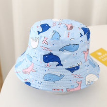 Load image into Gallery viewer, 2-4 Years Summer Baby Hat Kids Cotton UV Protection Sun Cap Children Panama Beach Girls Boys Bucket Hat Cute Cartoon Infant Caps
