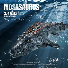 Load image into Gallery viewer, 2.4G Remote Control Dinosaur For Kids Mosasaurus Diving Toys Rc Boat With Light Spray Water For Swimming Pool Bathroom Bath Toys
