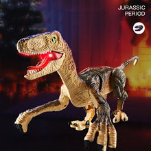 Load image into Gallery viewer, 2.4Ghz RC Simulation Dinosaur RC Velociraptor Intelligent Remote Control Dinosauria Toy With LED Light Roaring Gift for Child
