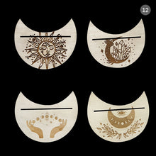 Load image into Gallery viewer, 2/4pcs Wooden Tarot Card Stand for Witch Divination Tools Display Holder Altar
