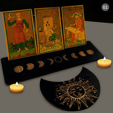 Load image into Gallery viewer, 2/4pcs Wooden Tarot Card Stand for Witch Divination Tools Display Holder Altar
