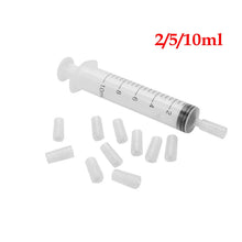 Load image into Gallery viewer, 2/5/10ml Plastic Syringe Perfume Dispenser for Refill Cosmetic Liquid Essential Oil Portable Quantitative Dispensing Tools
