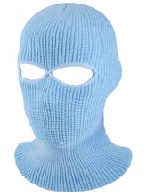 Load image into Gallery viewer, 2-Hole Knitted Full Face Cover Cap Ski Neck Gaiter Winter Balaclava Warm Knit Beanie for Outdoor Sports Funny Party Riding Hat
