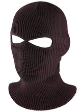 Load image into Gallery viewer, 2-Hole Knitted Full Face Cover Cap Ski Neck Gaiter Winter Balaclava Warm Knit Beanie for Outdoor Sports Funny Party Riding Hat
