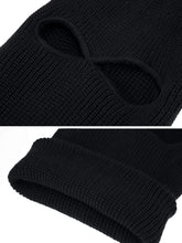 Load image into Gallery viewer, 2-Hole Knitted Full Face Cover Cap Ski Neck Gaiter Winter Balaclava Warm Knit Beanie for Outdoor Sports Funny Party Riding Hat

