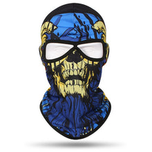 Load image into Gallery viewer, 2 Holes Skull Balaclava Outdoor Motorcycle Riding Face Mask Windproof Caps Hiking Hunting Fishing Ski Masks MTB Bicycle Headgear
