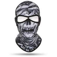 Load image into Gallery viewer, 2 Holes Skull Balaclava Outdoor Motorcycle Riding Face Mask Windproof Caps Hiking Hunting Fishing Ski Masks MTB Bicycle Headgear
