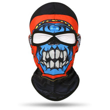 Load image into Gallery viewer, 2 Holes Skull Balaclava Outdoor Motorcycle Riding Face Mask Windproof Caps Hiking Hunting Fishing Ski Masks MTB Bicycle Headgear

