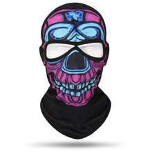 Load image into Gallery viewer, 2 Holes Skull Balaclava Outdoor Motorcycle Riding Face Mask Windproof Caps Hiking Hunting Fishing Ski Masks MTB Bicycle Headgear
